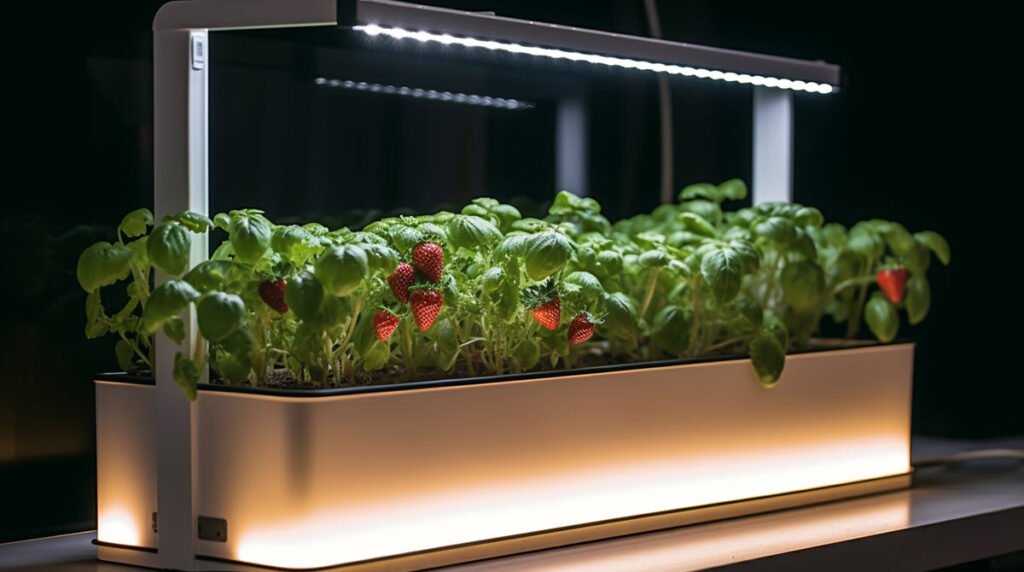 Growing Hydroponic Strawberries Indoor