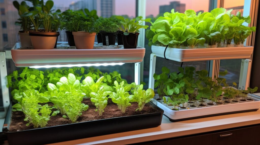 Hydroponic vs Soil Gardening indoor